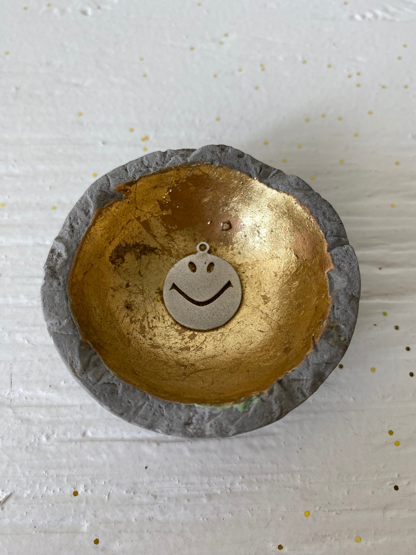 Vintage Smiley Face Charm