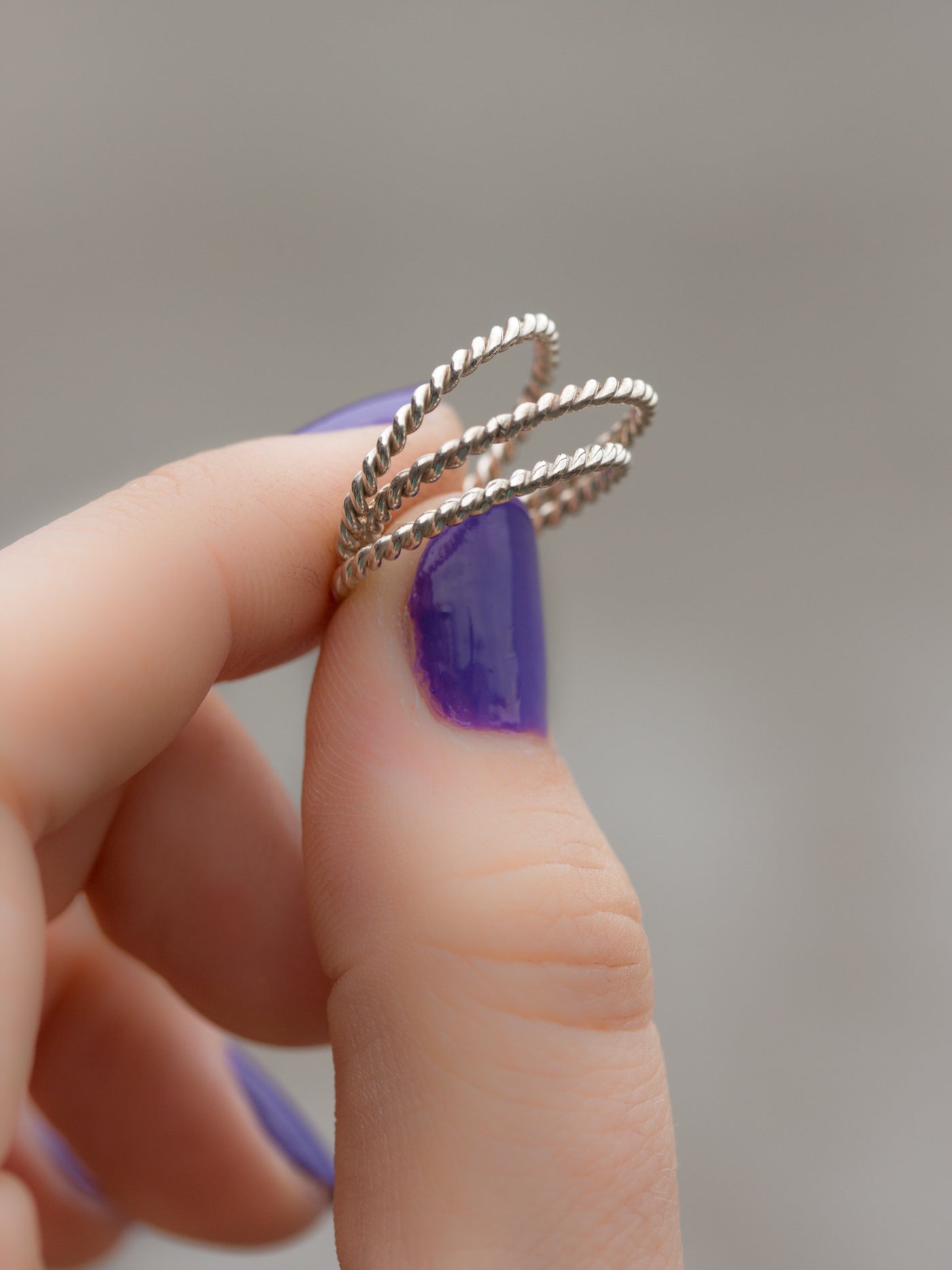 Sterling Silver Rope Stacking Ring