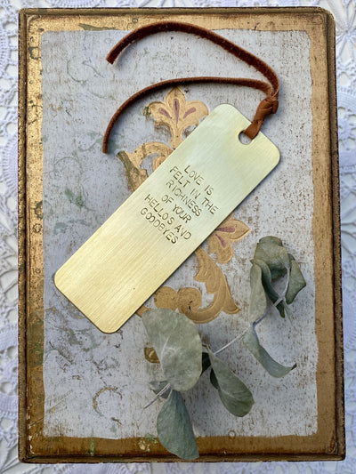 The Long Custom Brass Bookmark