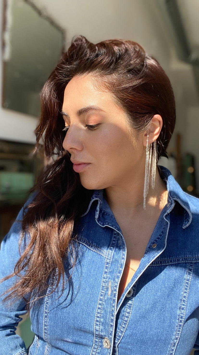 Live Your Life Chain Ear Cuff