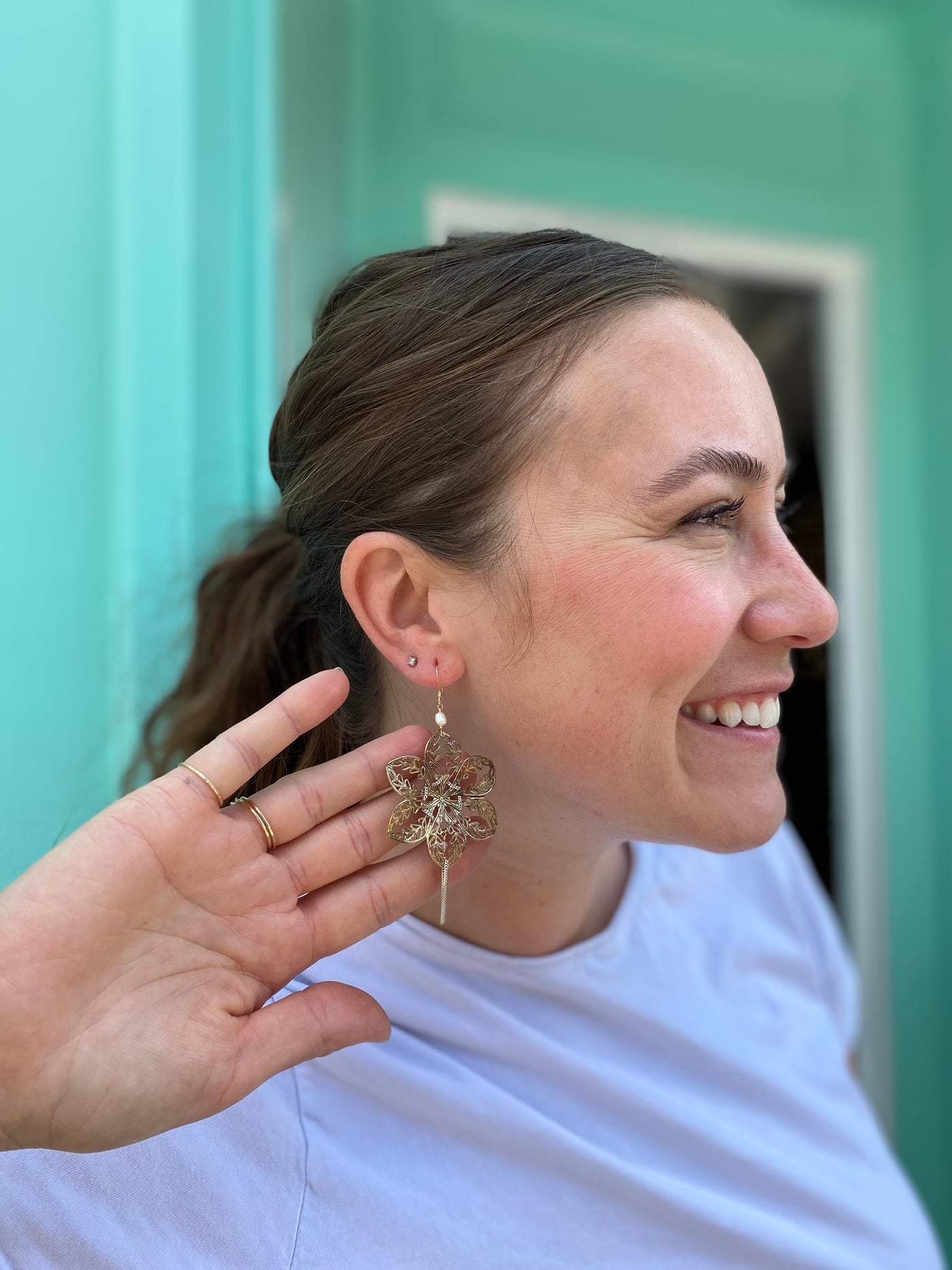 Filigree Flower Earrings