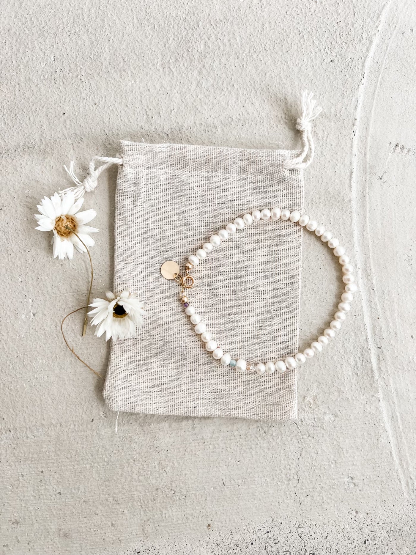 Golden Girl Pearl Anklet