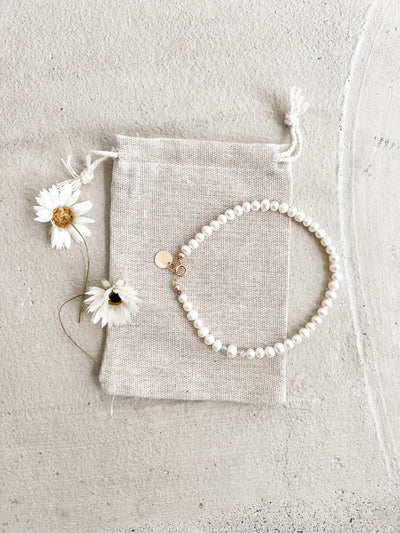 Golden Girl Pearl Anklet