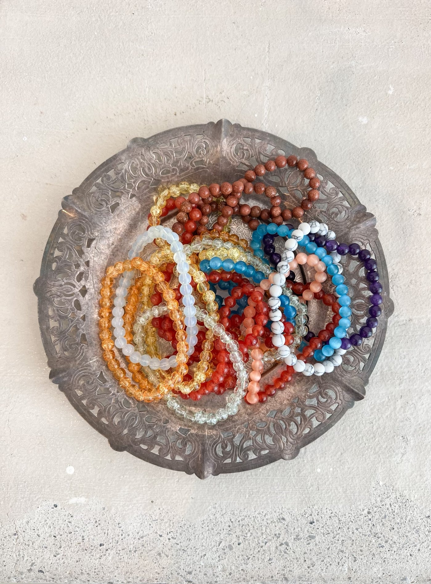 Beaded Solid Colour Bracelet