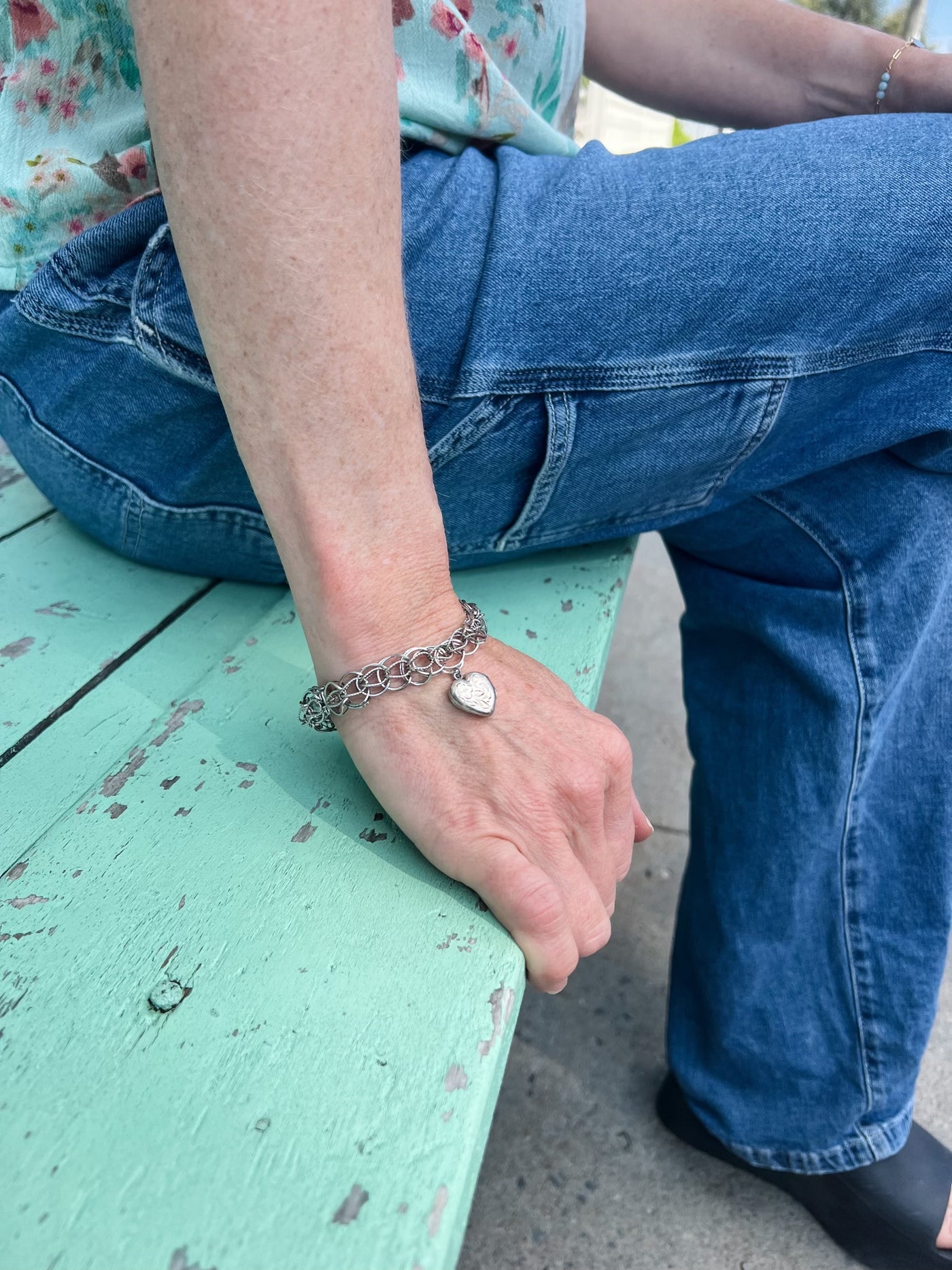 Vintage Sterling Charm Bracelet