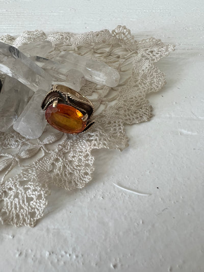 Vintage Yellow Sapphire Statement Ring