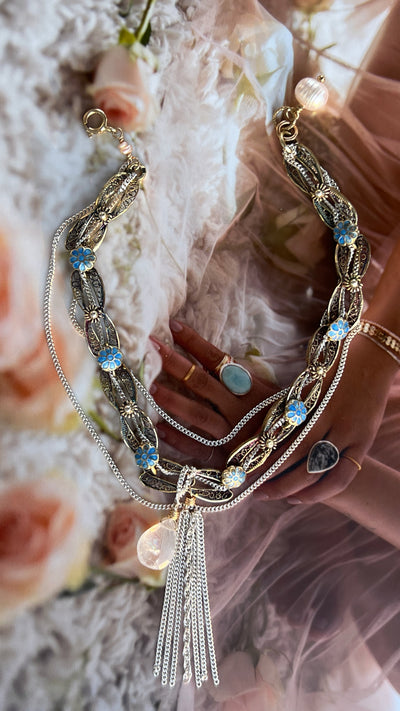 Vintage Brass Flower Bracelet