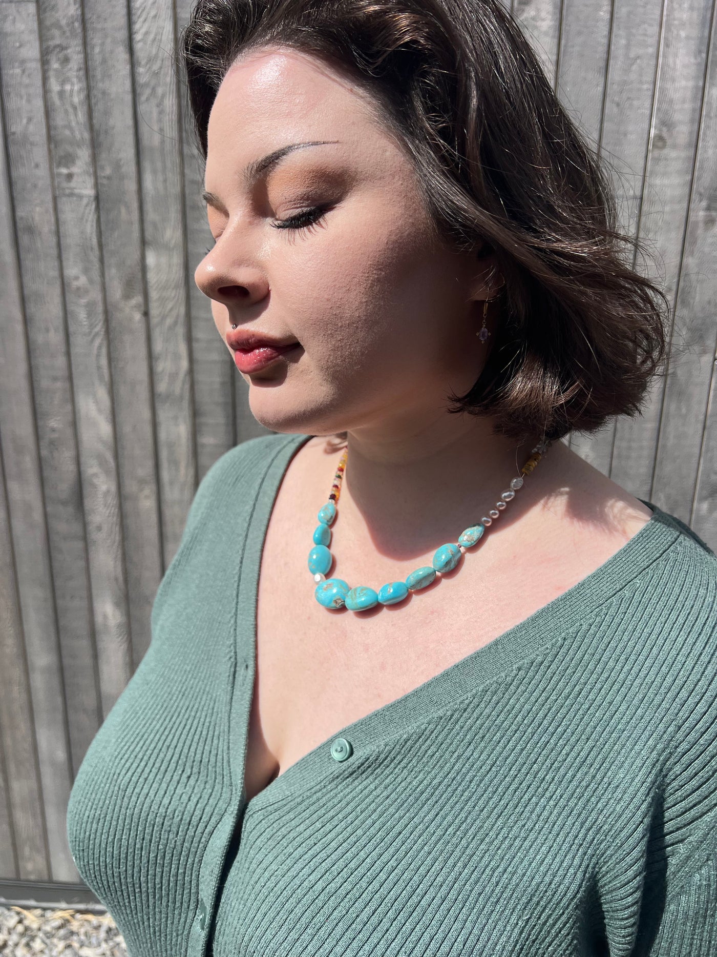 Jaw Dropping Turquoise Statement Necklace