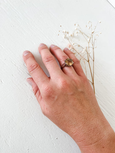 Vintage Citrine Showstopper Ring