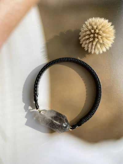 Smokey Quartz Watchband Bracelet