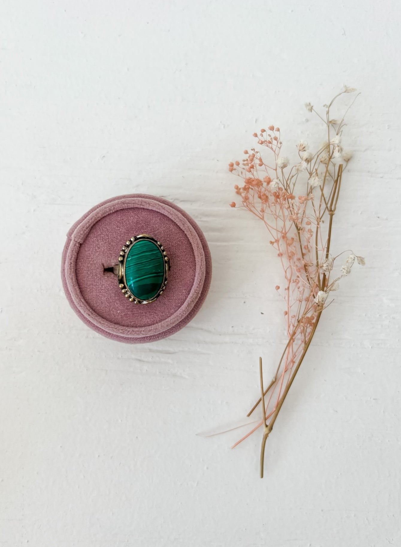 Vintage Green Statement Ring