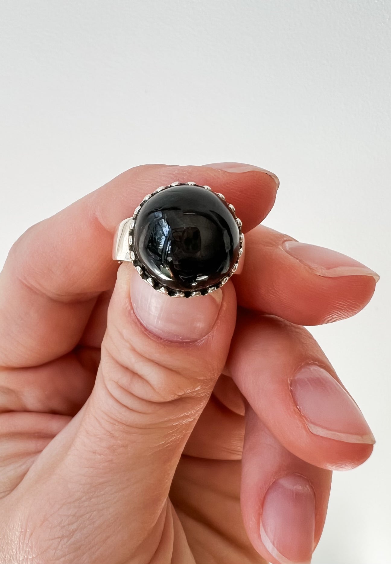 Vintage Black Onyx Ring
