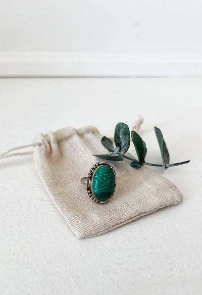 Vintage Green Statement Ring