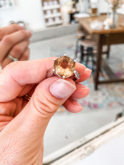 Vintage Citrine Showstopper Ring