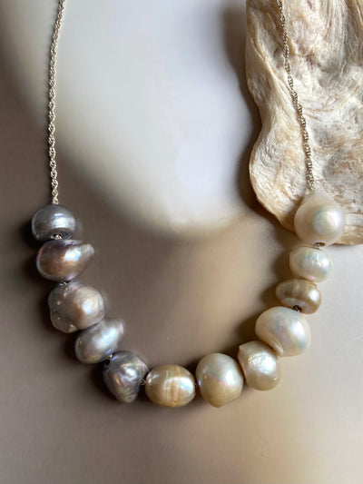 Smokey Pearl Necklace