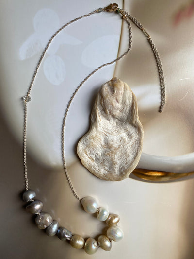 Smokey Pearl Necklace