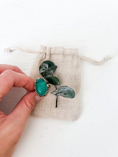 Vintage Green Statement Ring