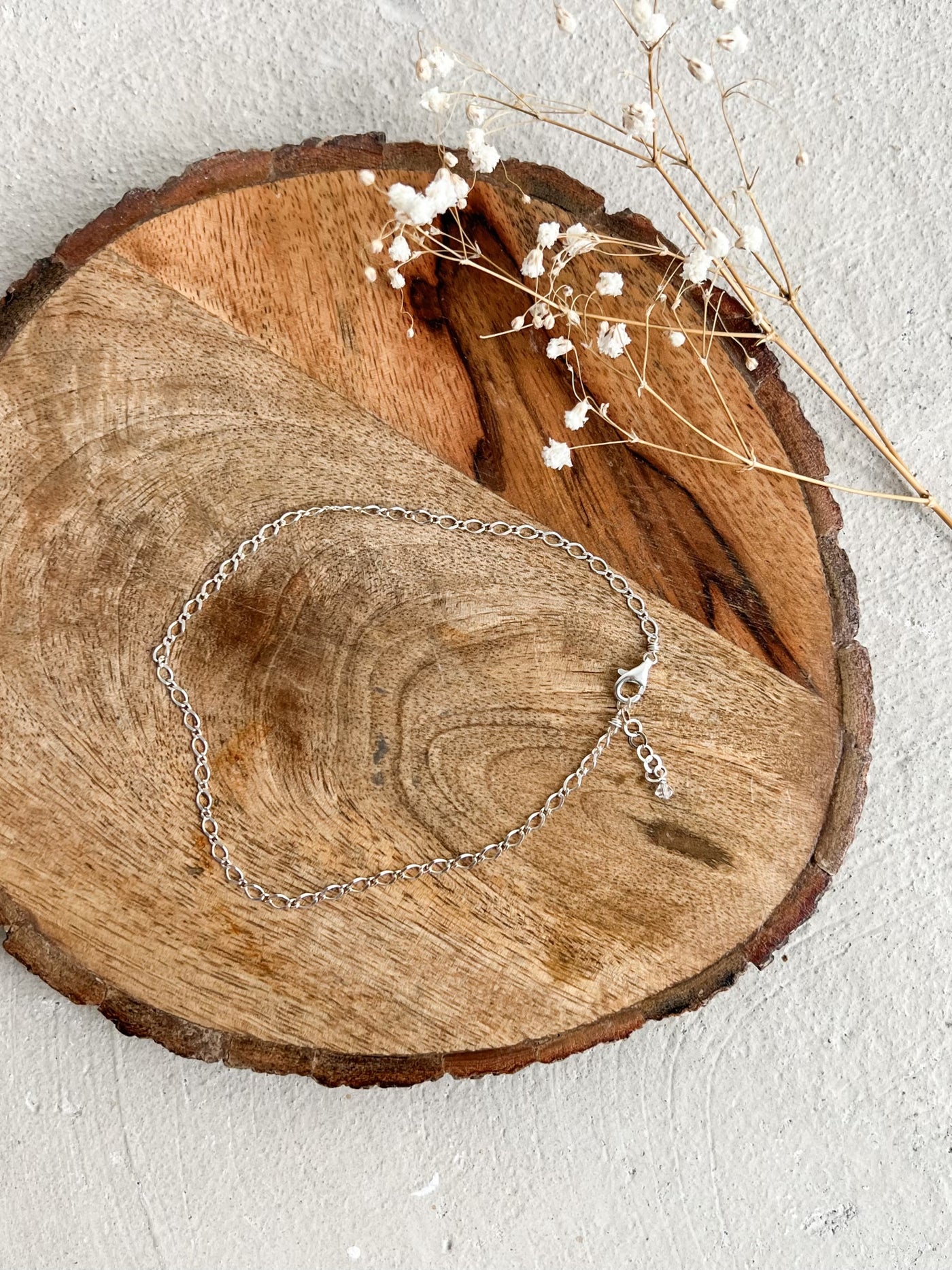 Keep It Simple Silver Anklet
