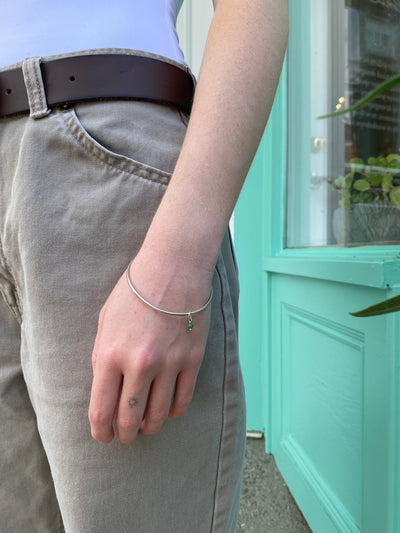 Emerald Dangle Bracelet