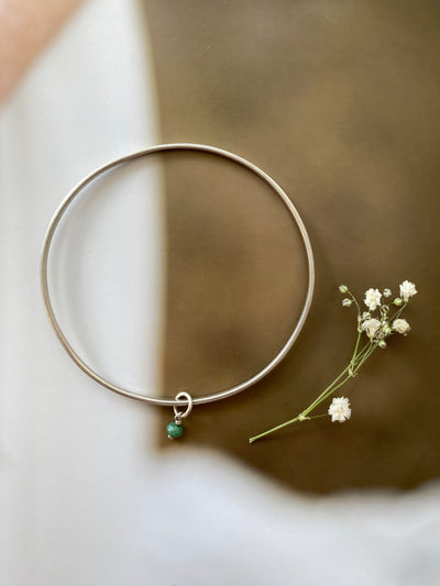 Emerald Dangle Bracelet