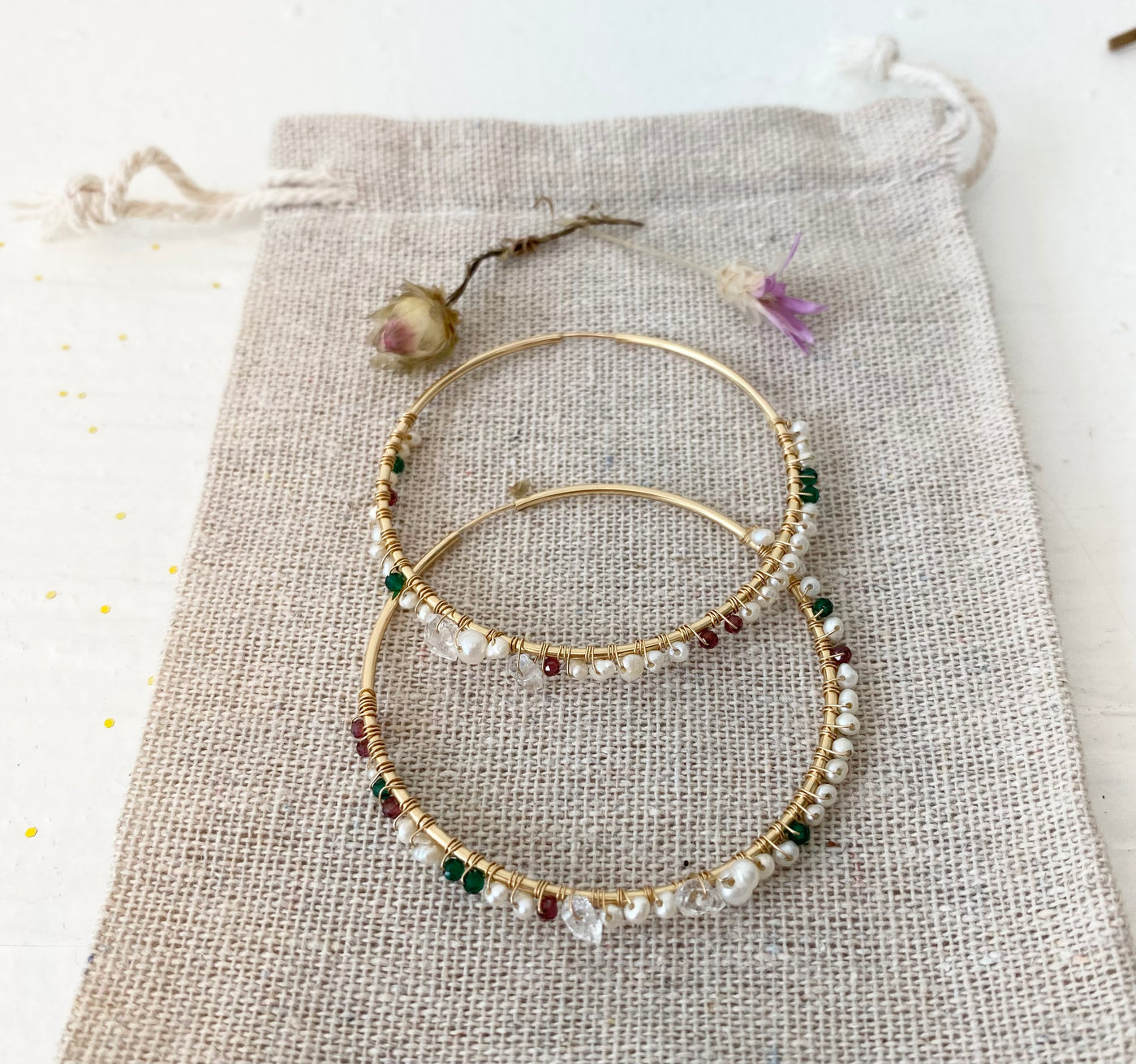 Precious Pearl Etc  Hoops