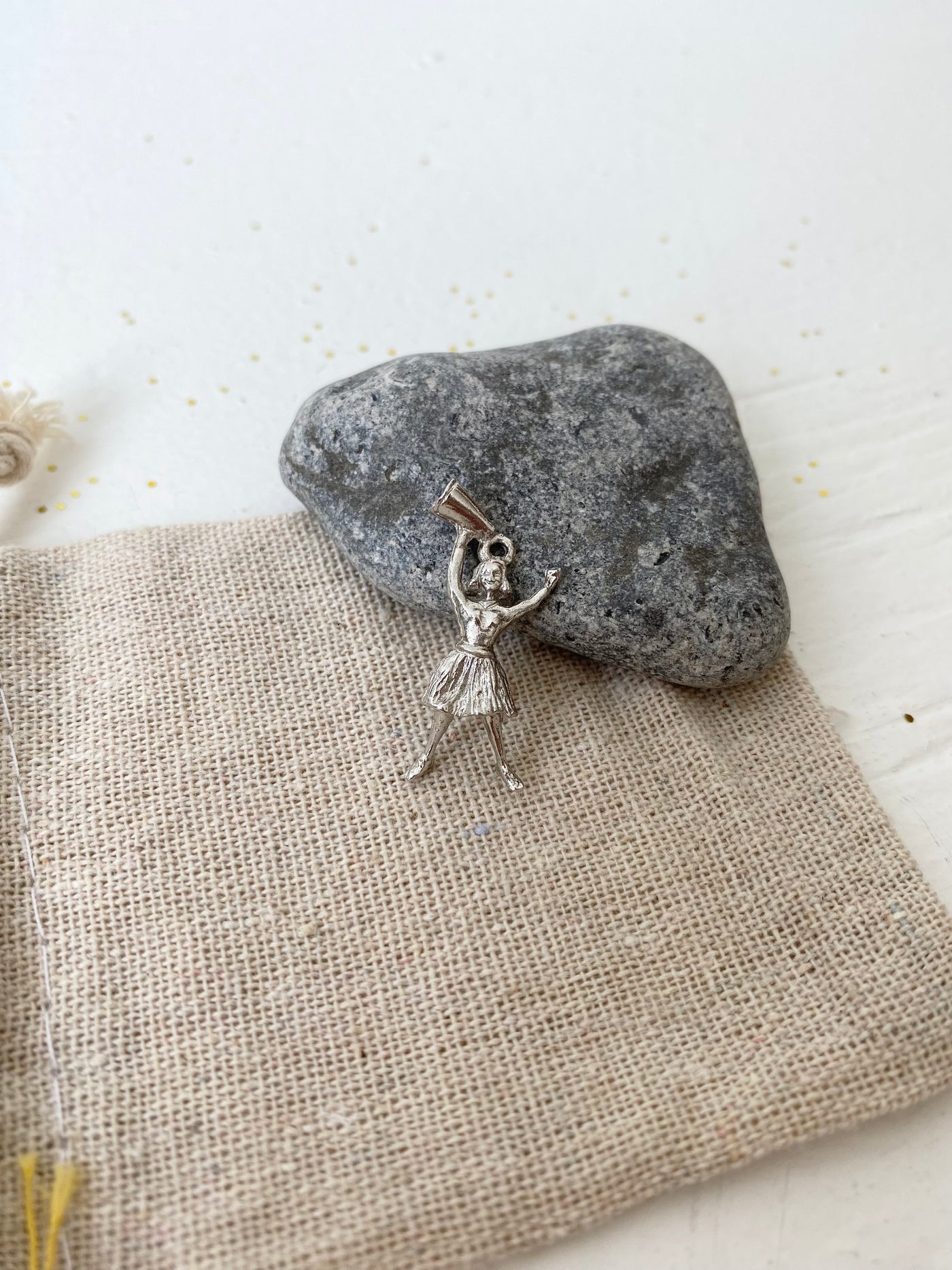 Vintage Cheerleader Charm