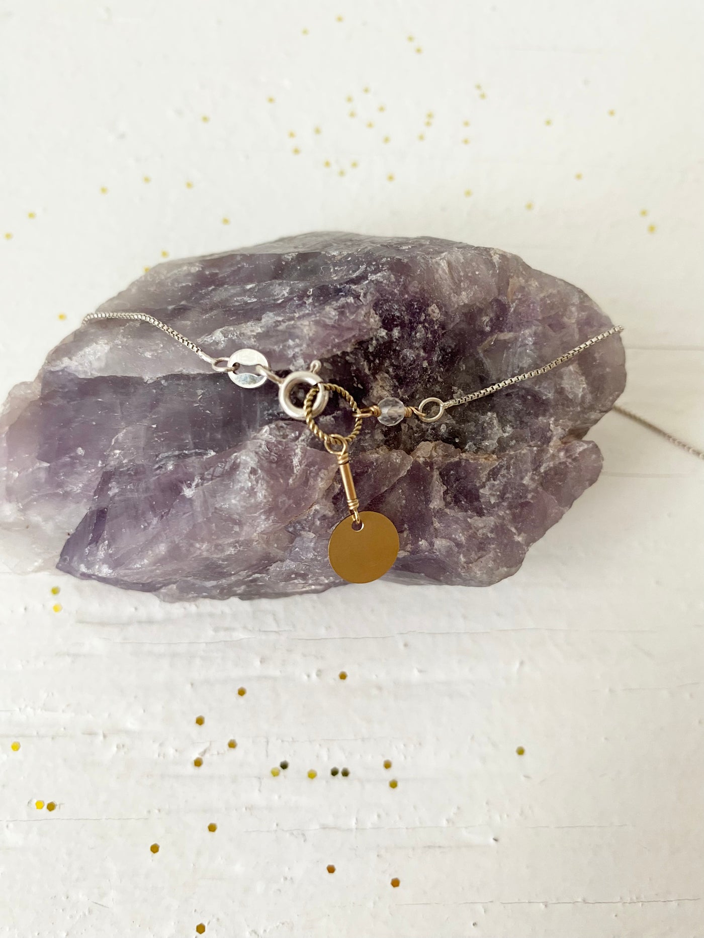 Pointed Quartz Crystal Necklace