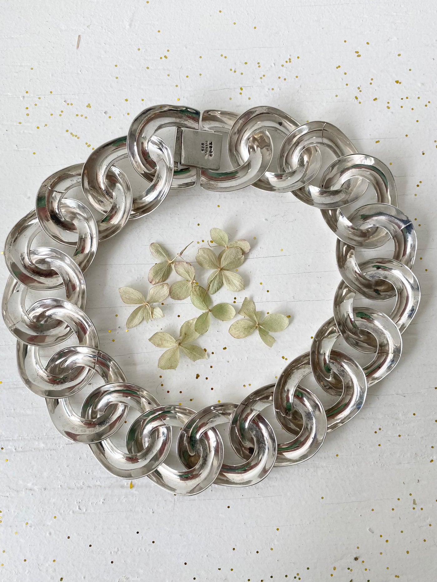 Vintage Statement Silver Collar