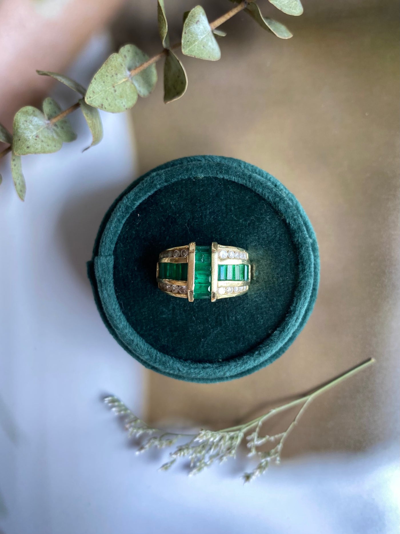 Heirloom 14k Emerald Ring