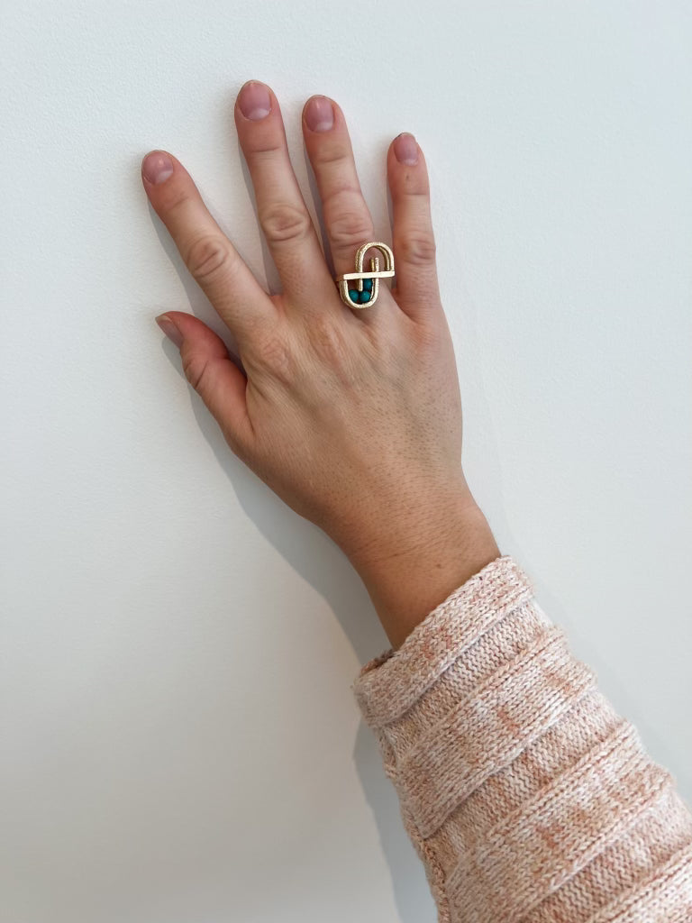 Fun Vintage Turquoise Ring