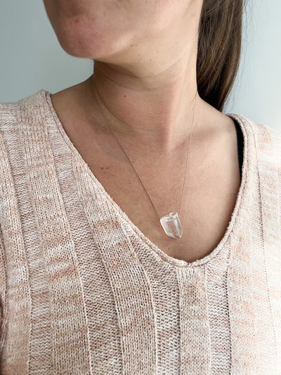 One of A Kind Quartz Pendant Necklace