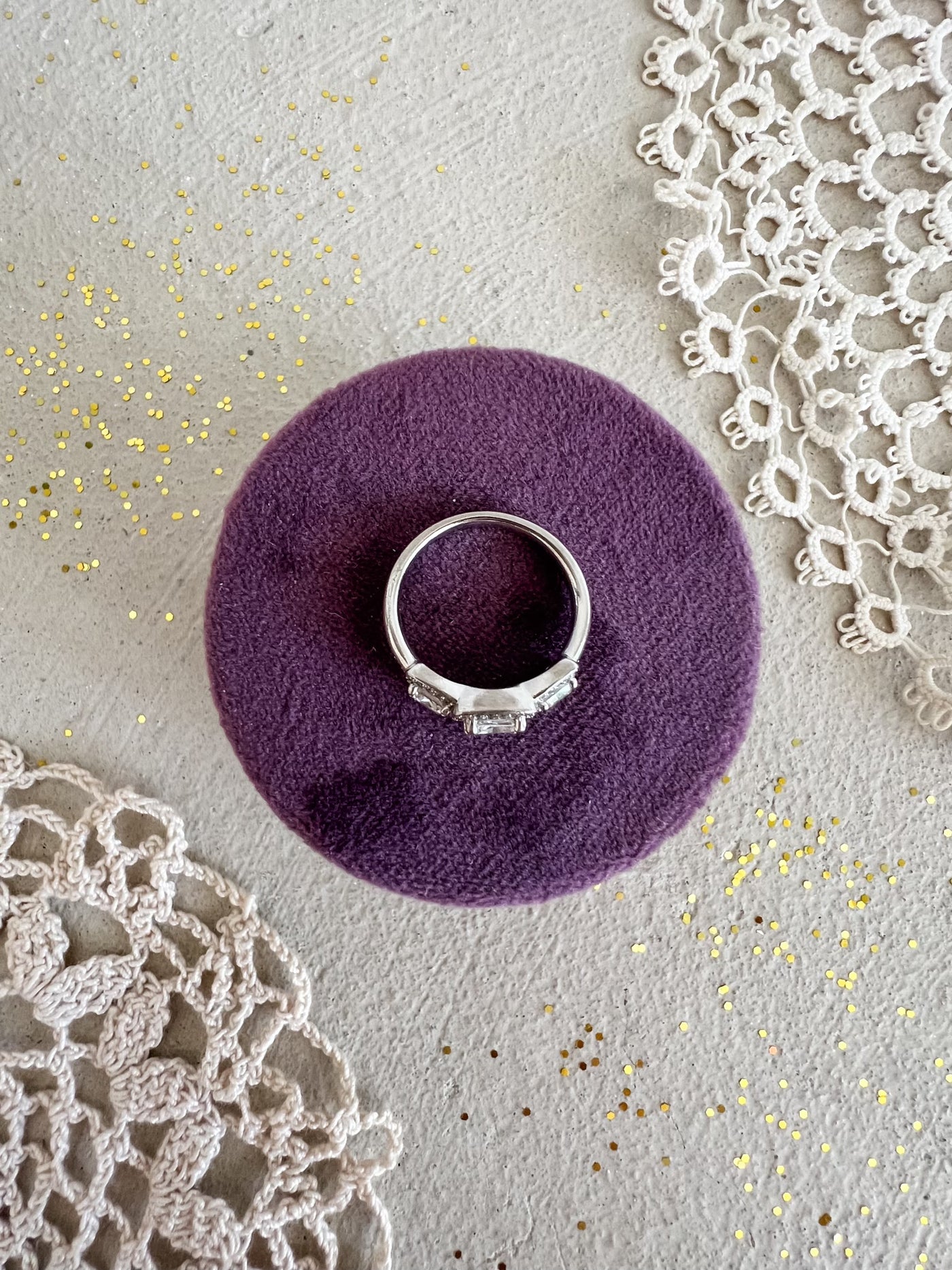 White Platinum Diamond Ring