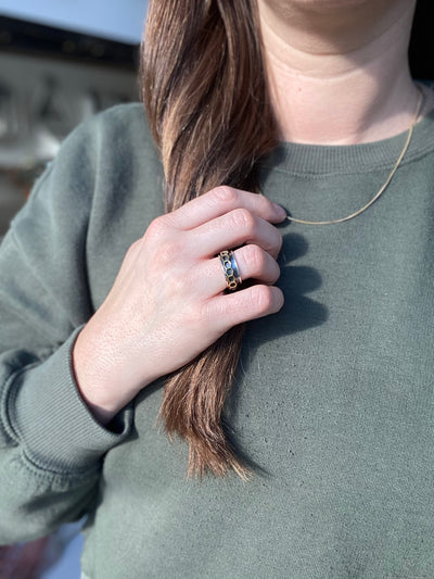 Honeycomb Meditation Ring