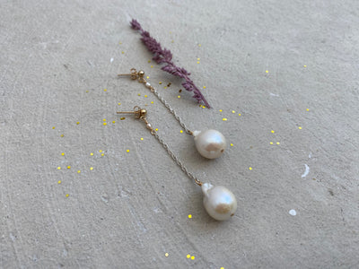 Drop Pearl Earrings