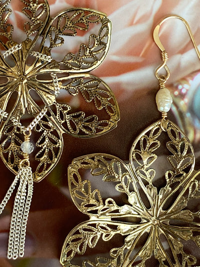 Filigree Flower Earrings