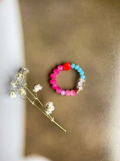 Candy Crush Beaded Ring