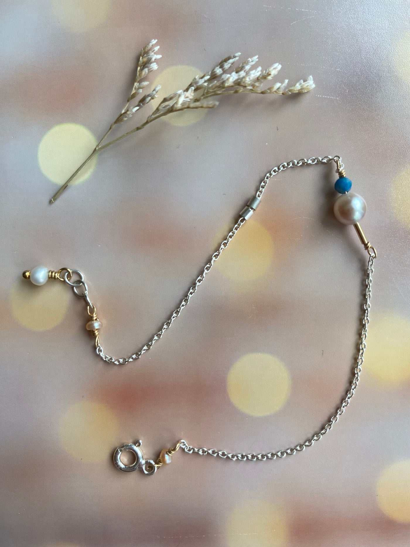 Simply Beautiful Pearl and Gemstone Bracelet