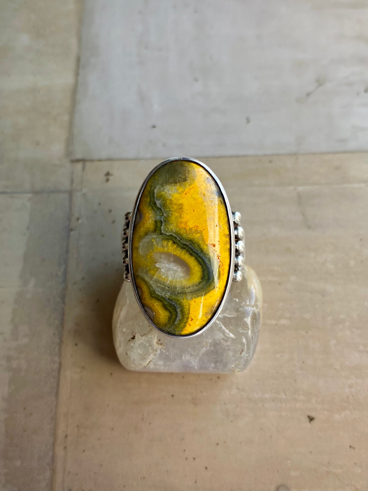 Desert Skies Vintage Agate Ring