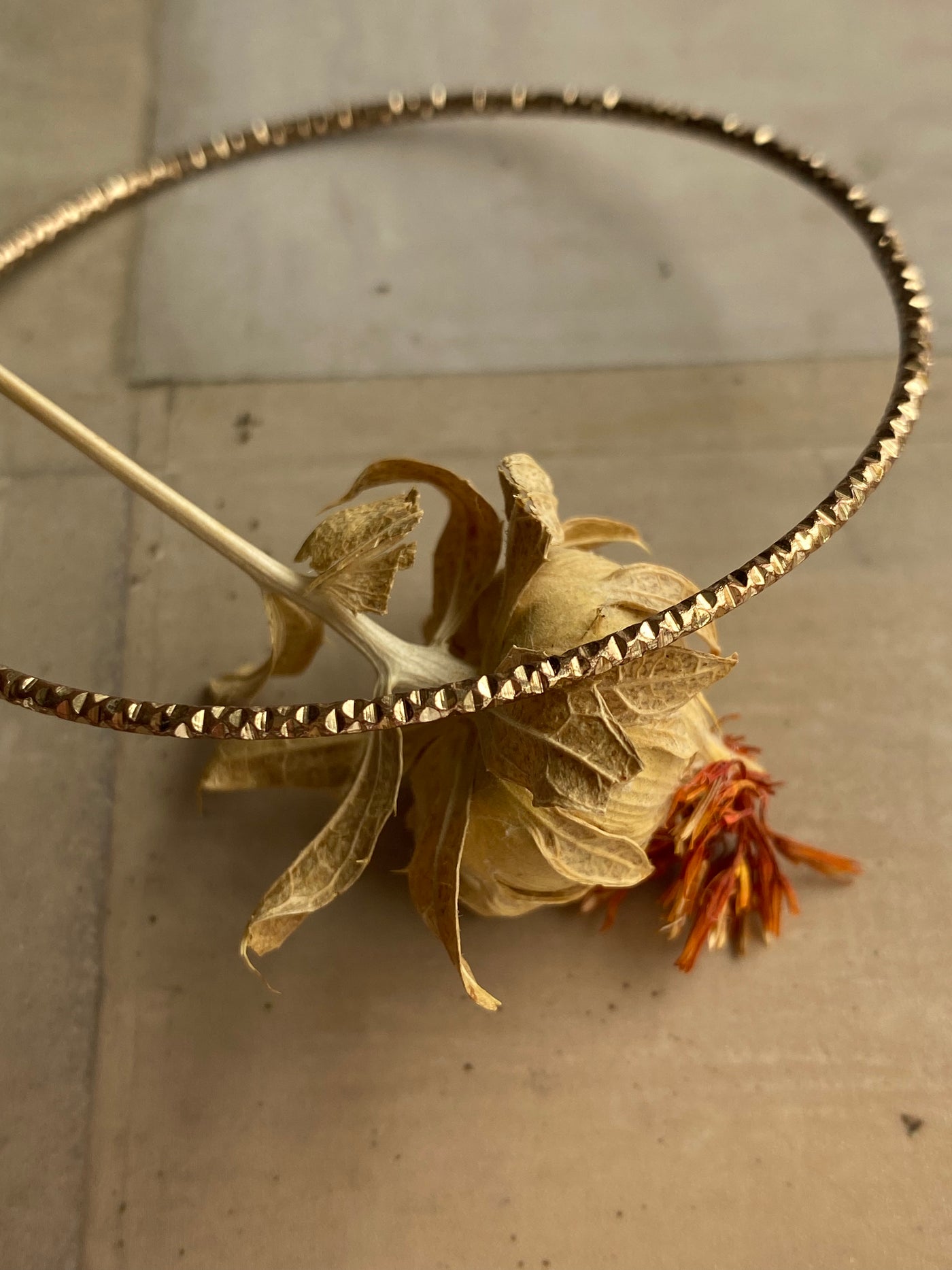 Golden Whisper Vintage Bangle