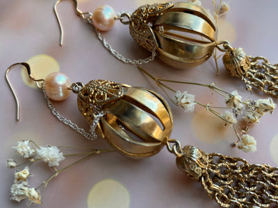 The Perfect Gold Hot Air Balloon Earrings