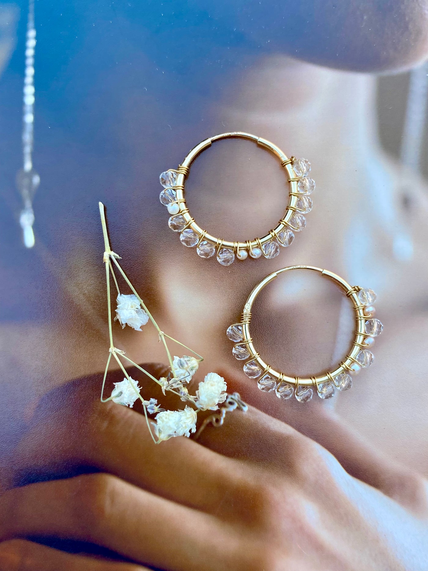 Crystal Kiss Hoops