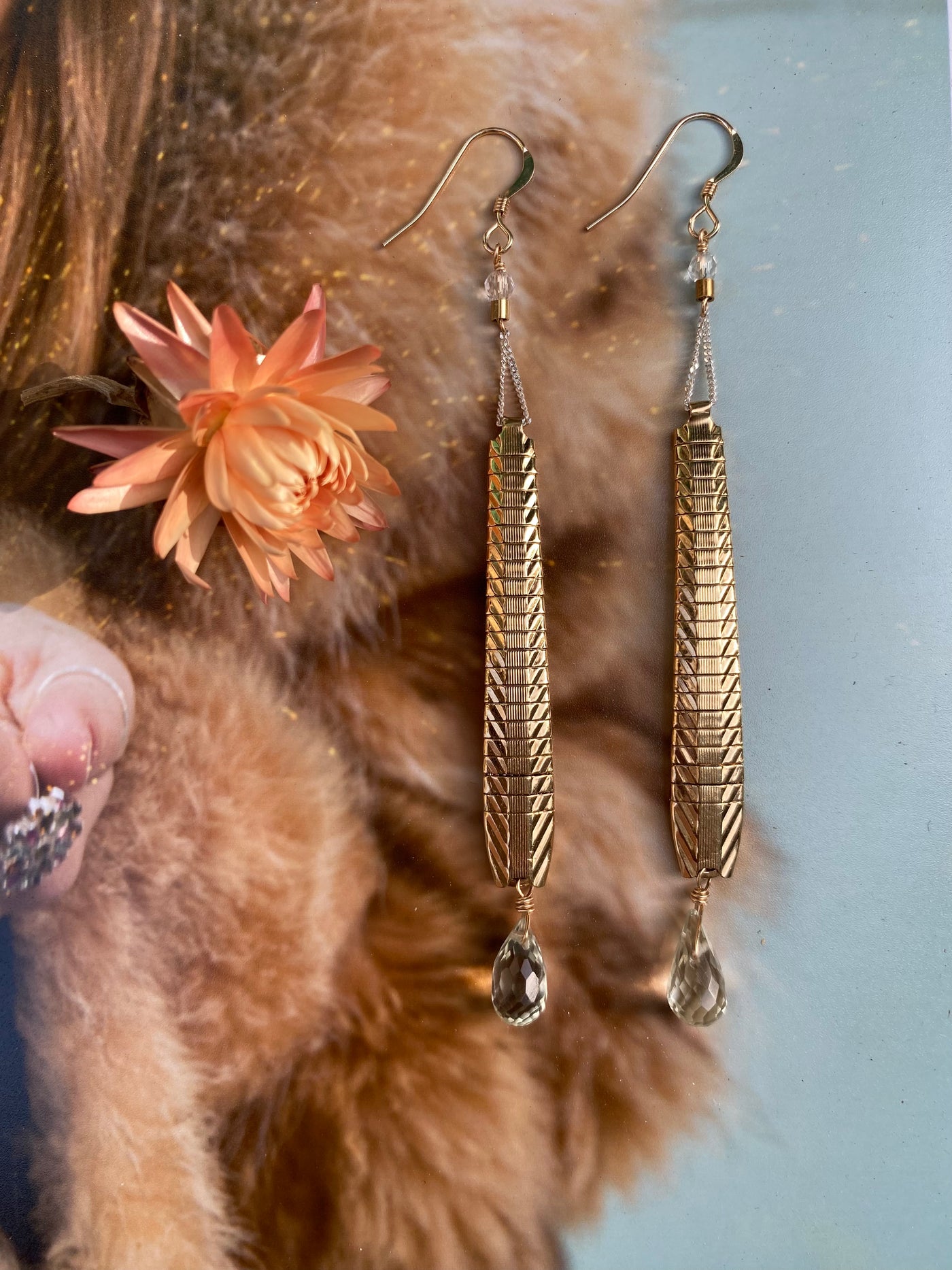 The Golden Horizon Drop Earrings