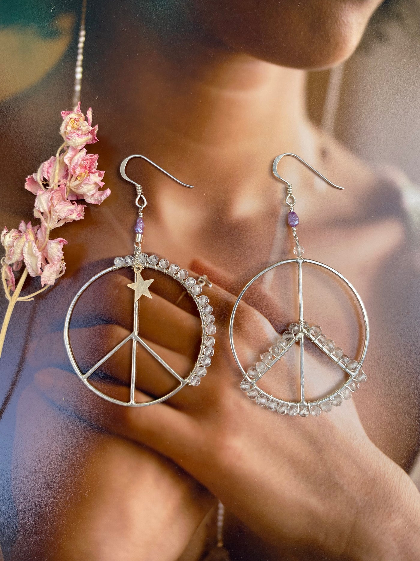 The Peace and Stardust Hoops