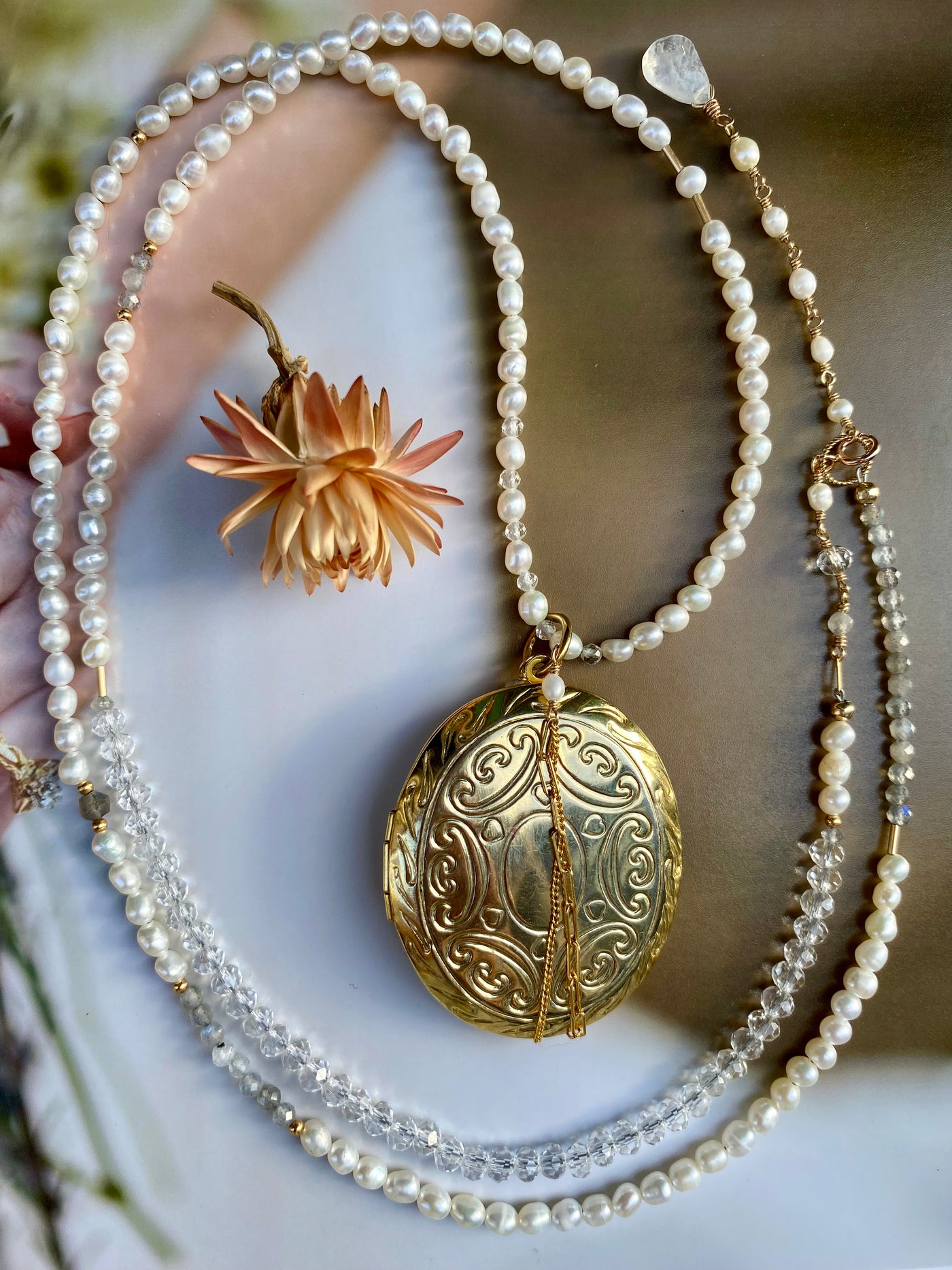 The Golden Heirloom Locket Necklace