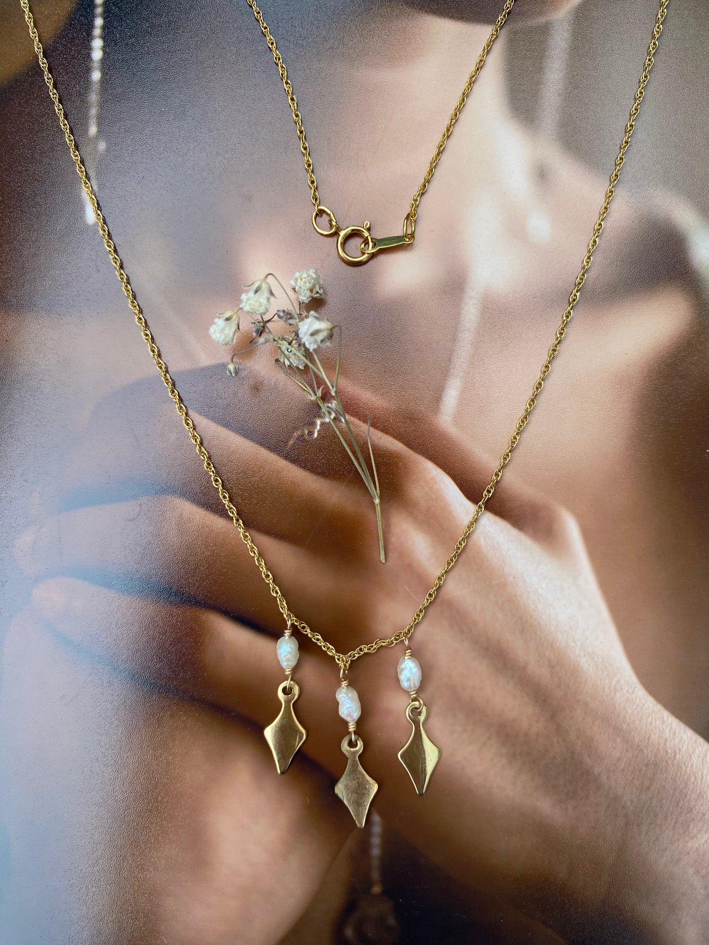 Golden Trio Talisman Necklace