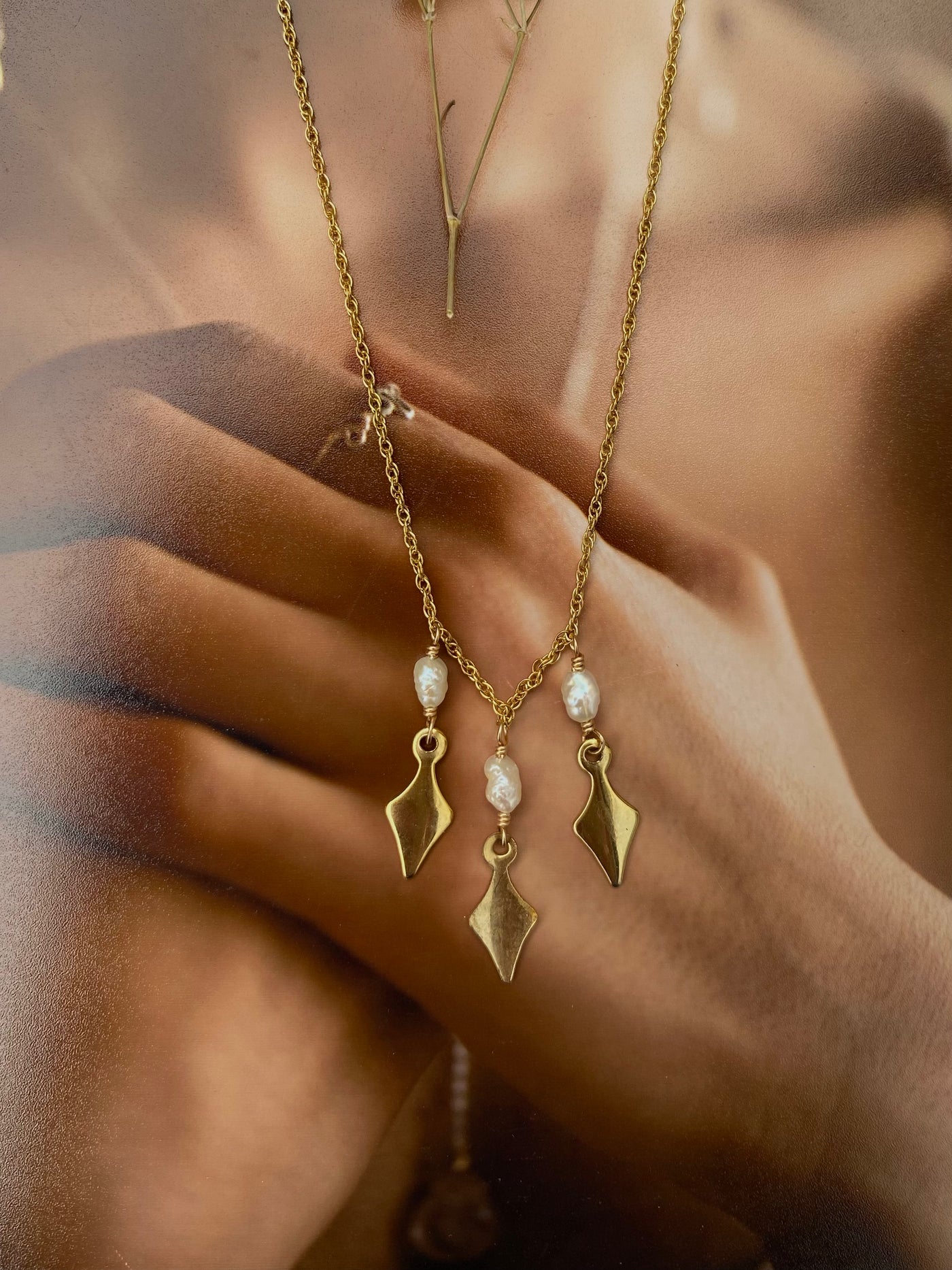 Golden Trio Talisman Necklace