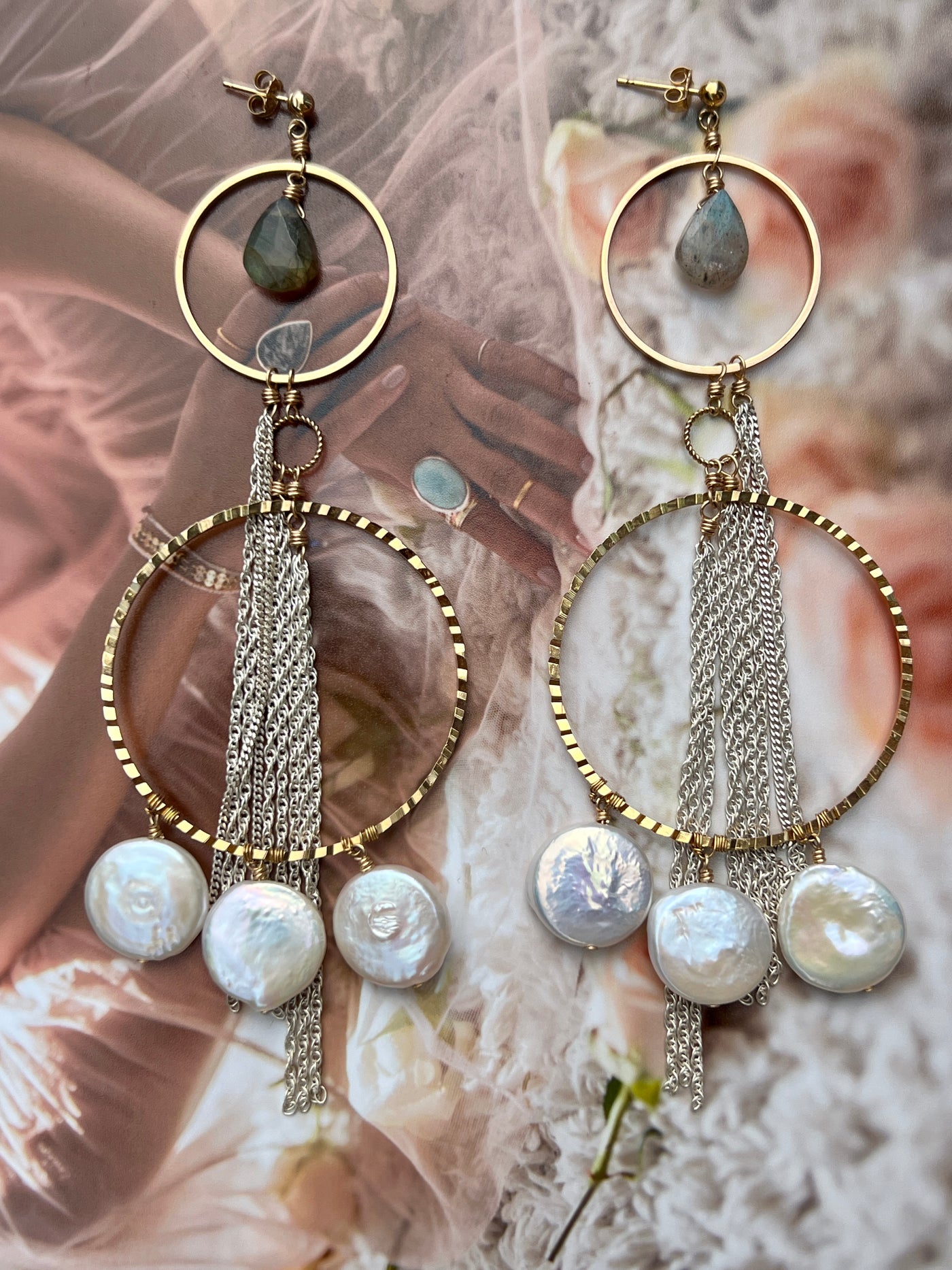 Under the sea pearl earrings