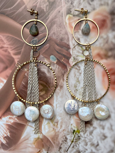 Under the sea pearl earrings