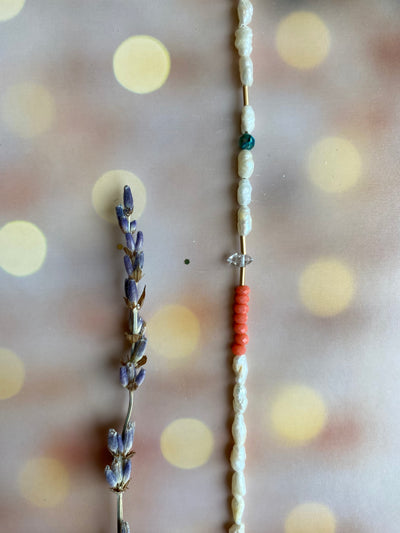 Coral & Pearl Anklet