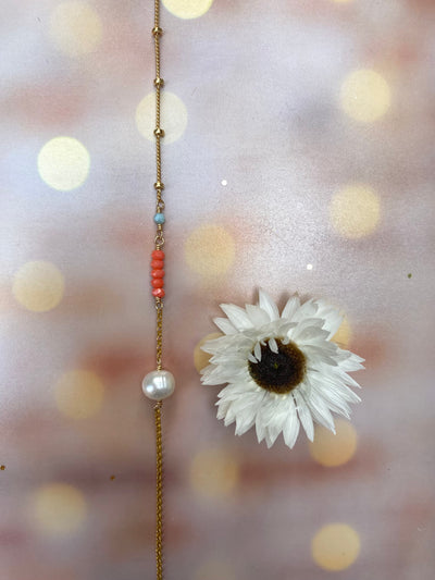 Charming Coral Anklet
